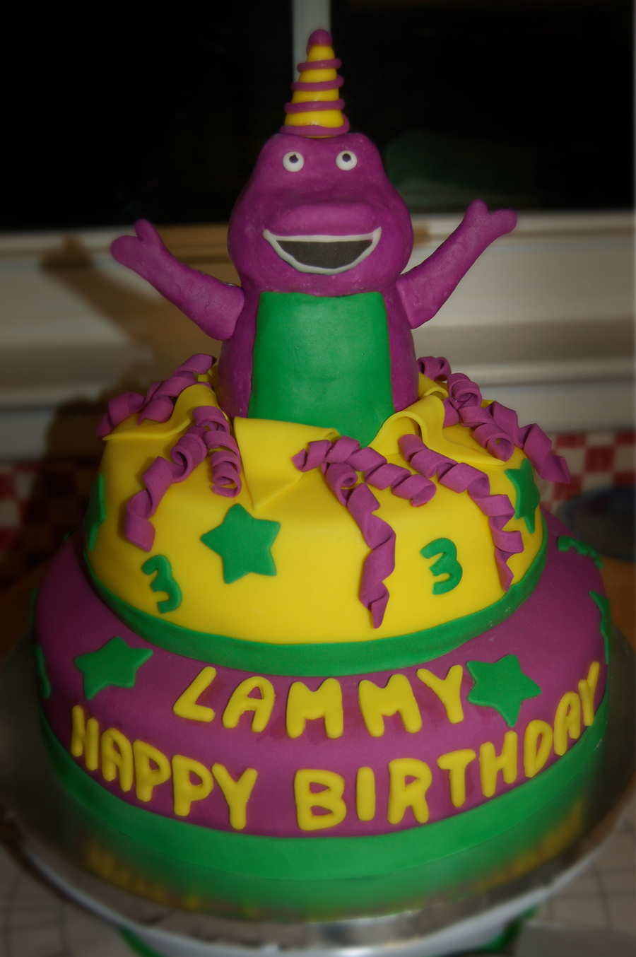 Barney Birthday Cake