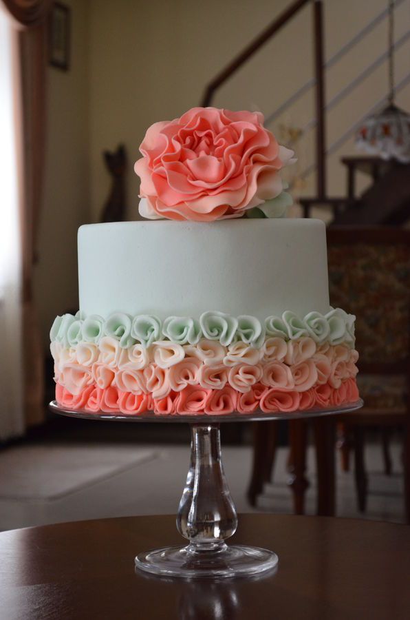 Beautiful Rose Birthday Cake