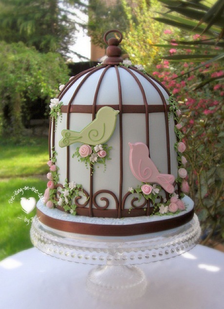 Bird Cage Wedding Cake