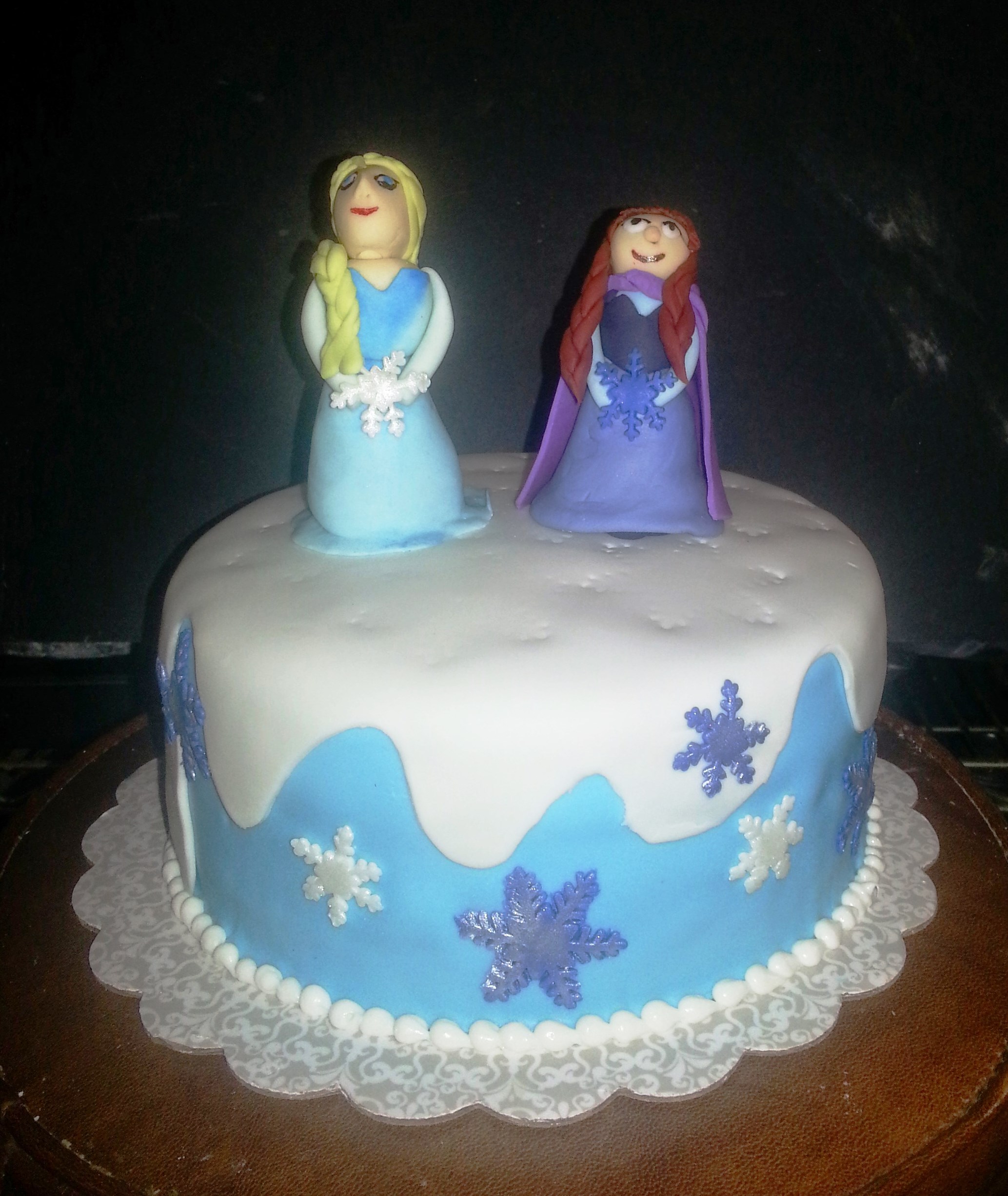 Birthday Cake Anna and Elsa