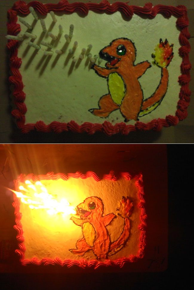 Charmander Birthday Cake