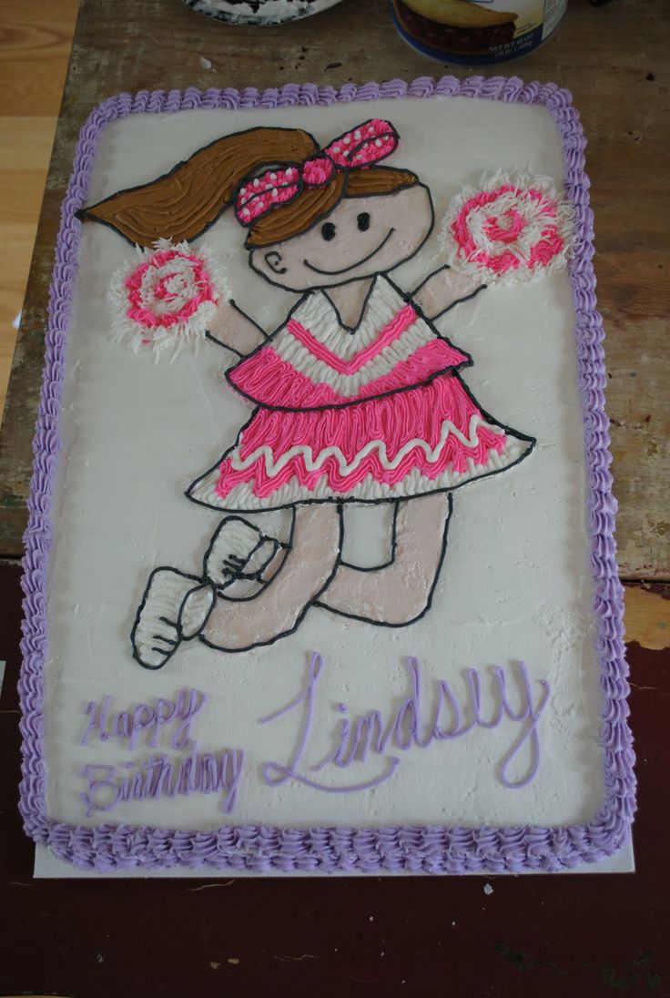 Cheerleader Birthday Cake Ideas