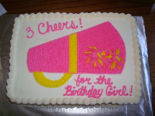 Cheerleading Birthday Cake