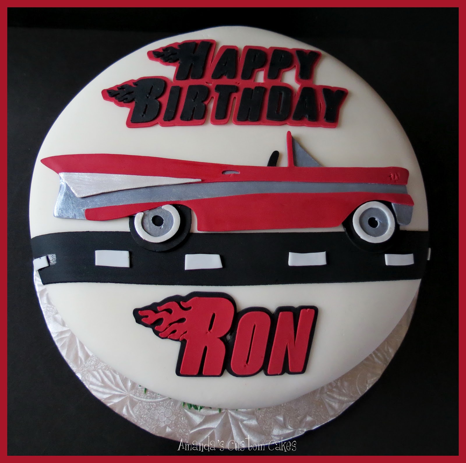 Classic Car Birthday Cake