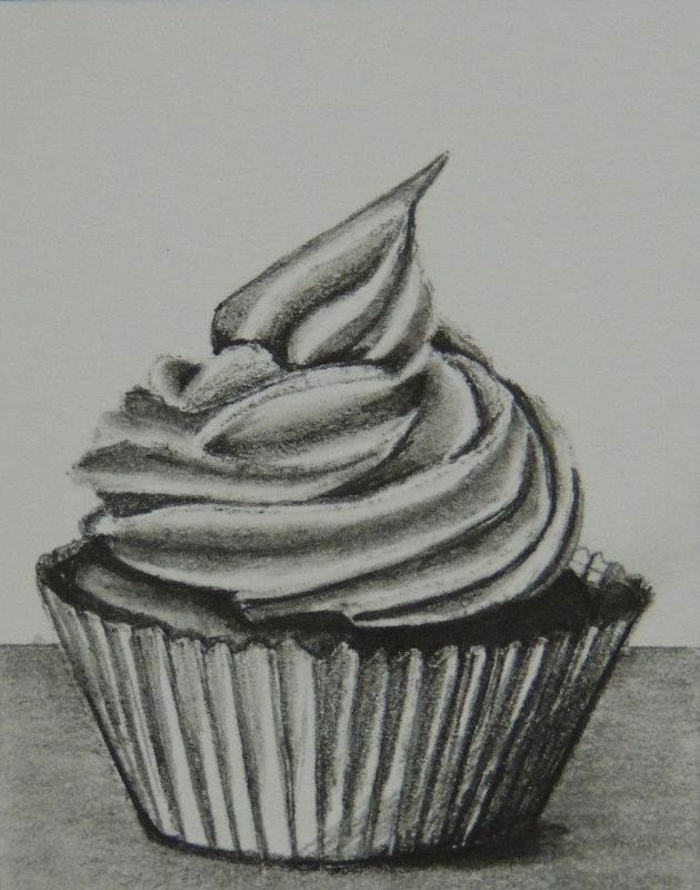 Cupcakes Pencil Drawing