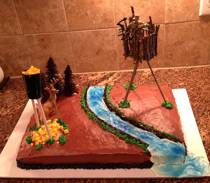 Deer Hunting Birthday Cake