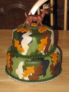 Deer Hunting Birthday Cake