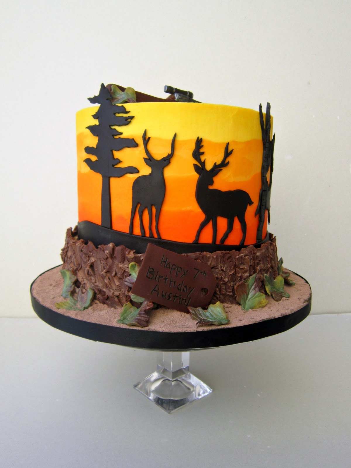 Deer Hunting Birthday Cake