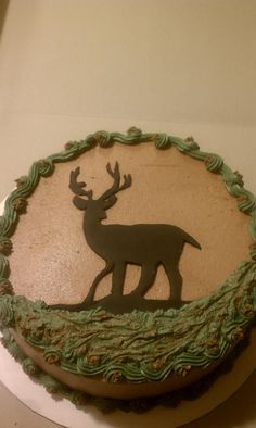 Deer Hunting Birthday Cake