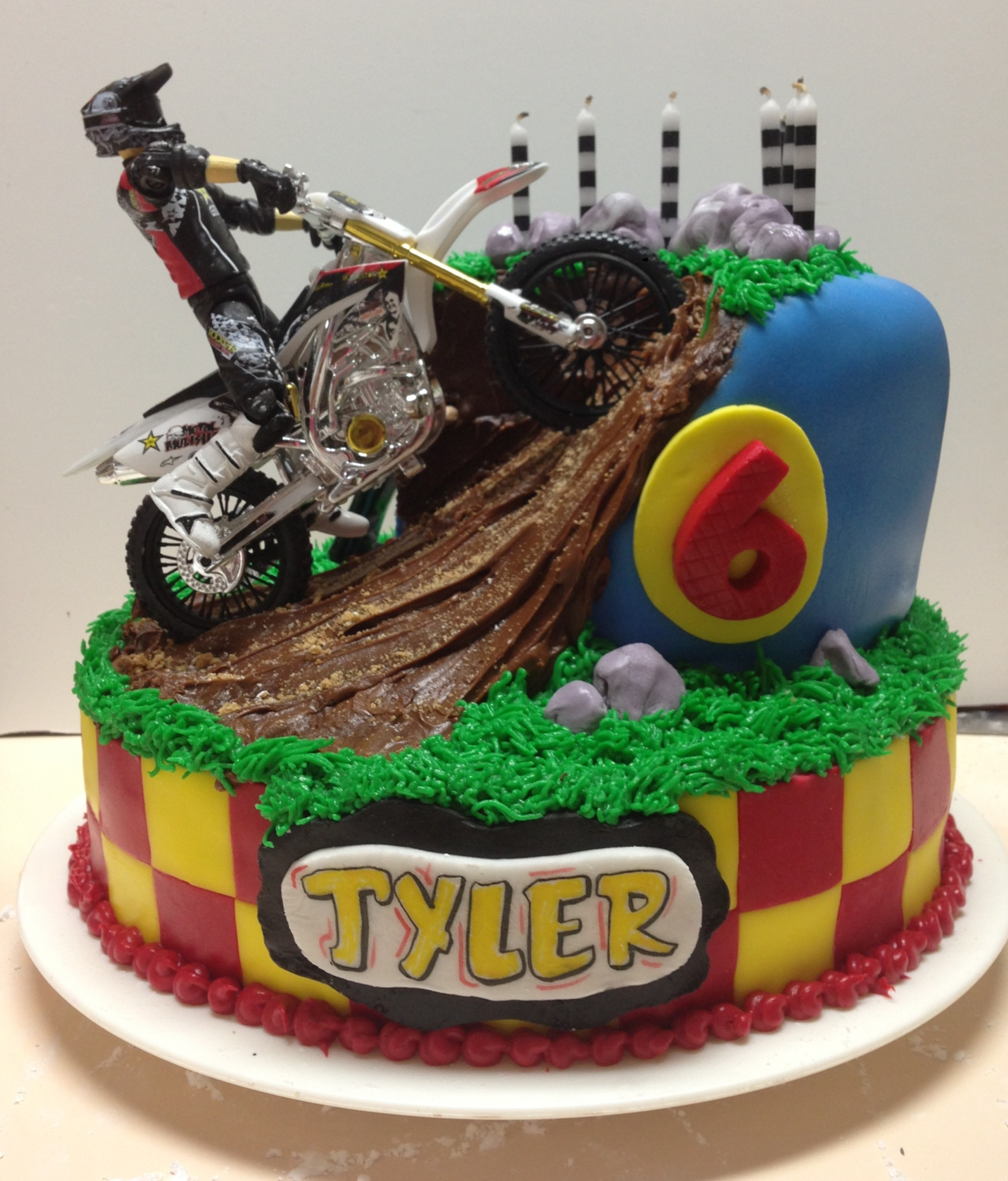 Dirt Bike Birthday Cake