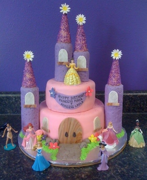 Disney Princess Castle Birthday Cake