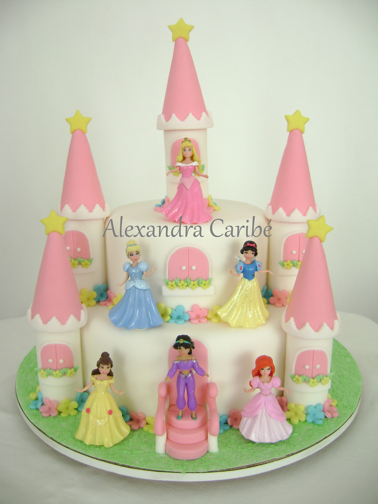 Disney Princess Castle Birthday Cake