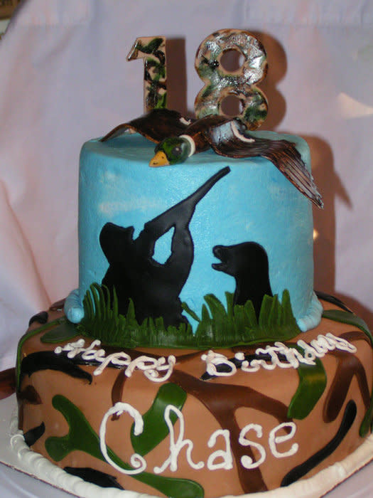 Duck Hunting Birthday Cake