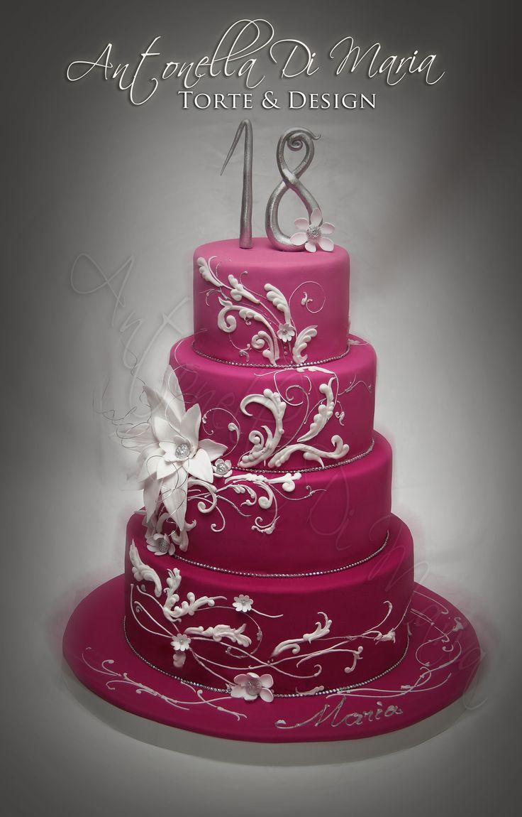 Elegant Girl Birthday Cake