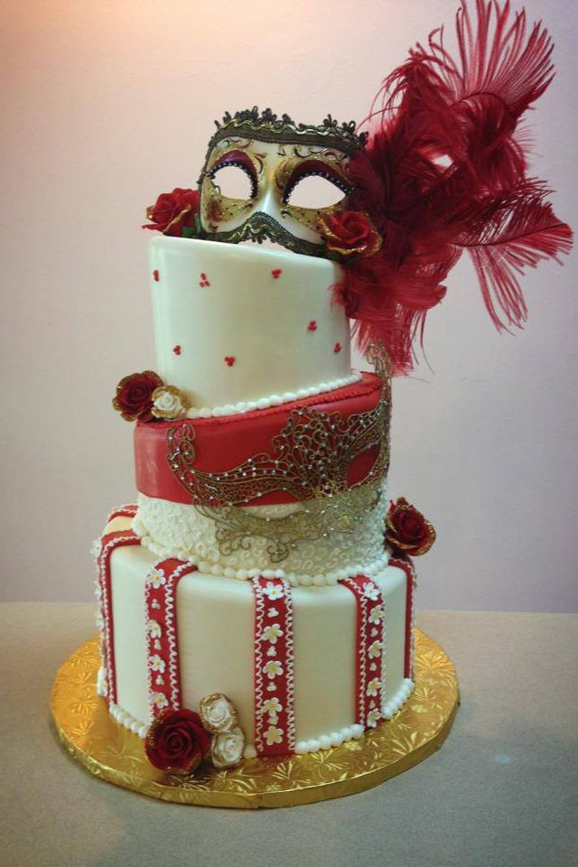 Elegant Sweet 16 Birthday Cake