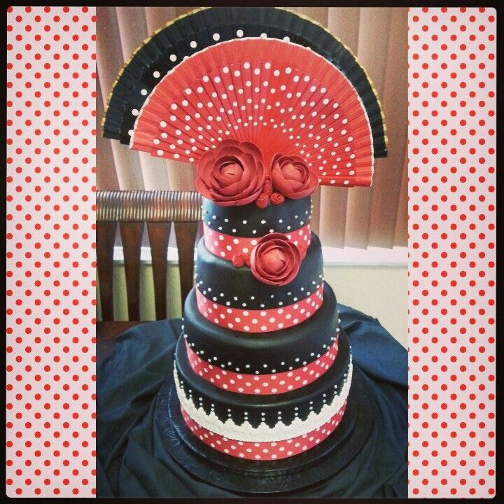 Flamenco Birthday Cake