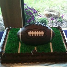 Football Themed Grooms Cake