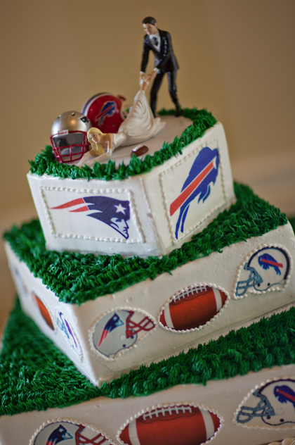 Football Themed Wedding Cakes