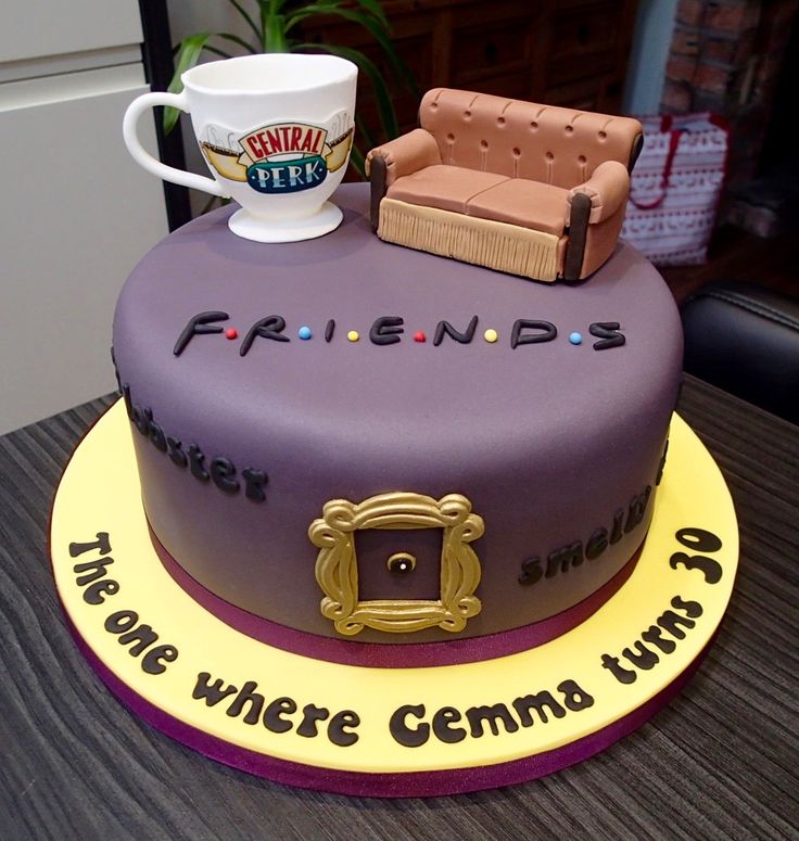 Friends Themed Birthday Cake