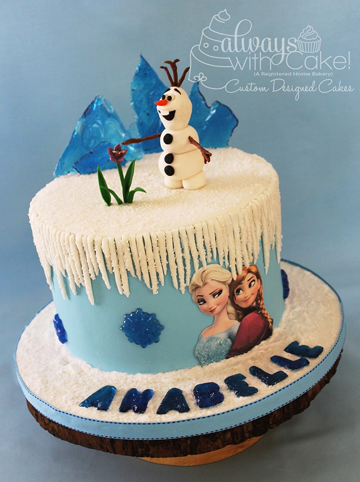 5 Photos of Frozen Colorful Cakes