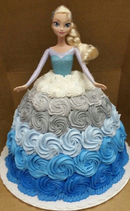 Frozen Doll Dress Cake