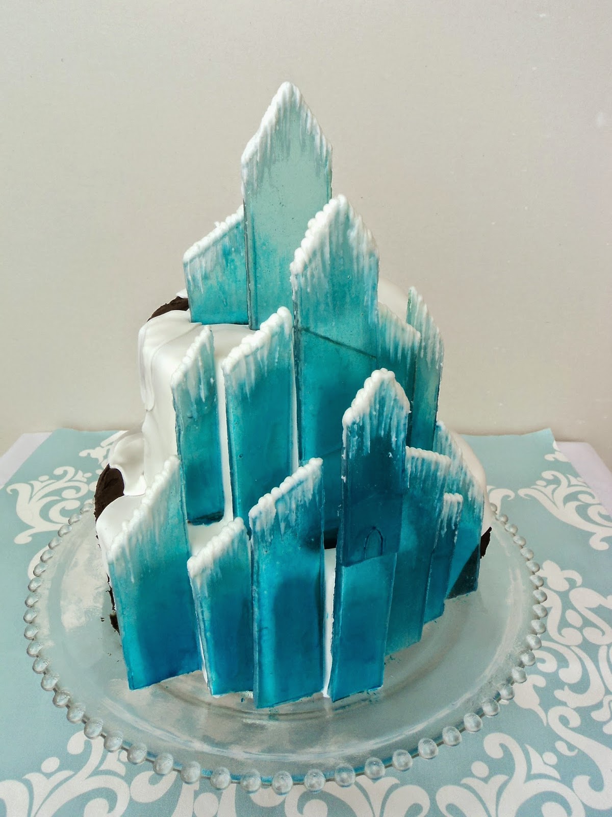 Frozen Ice Castle Cake