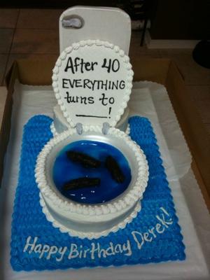 Funny 40th Birthday Cake