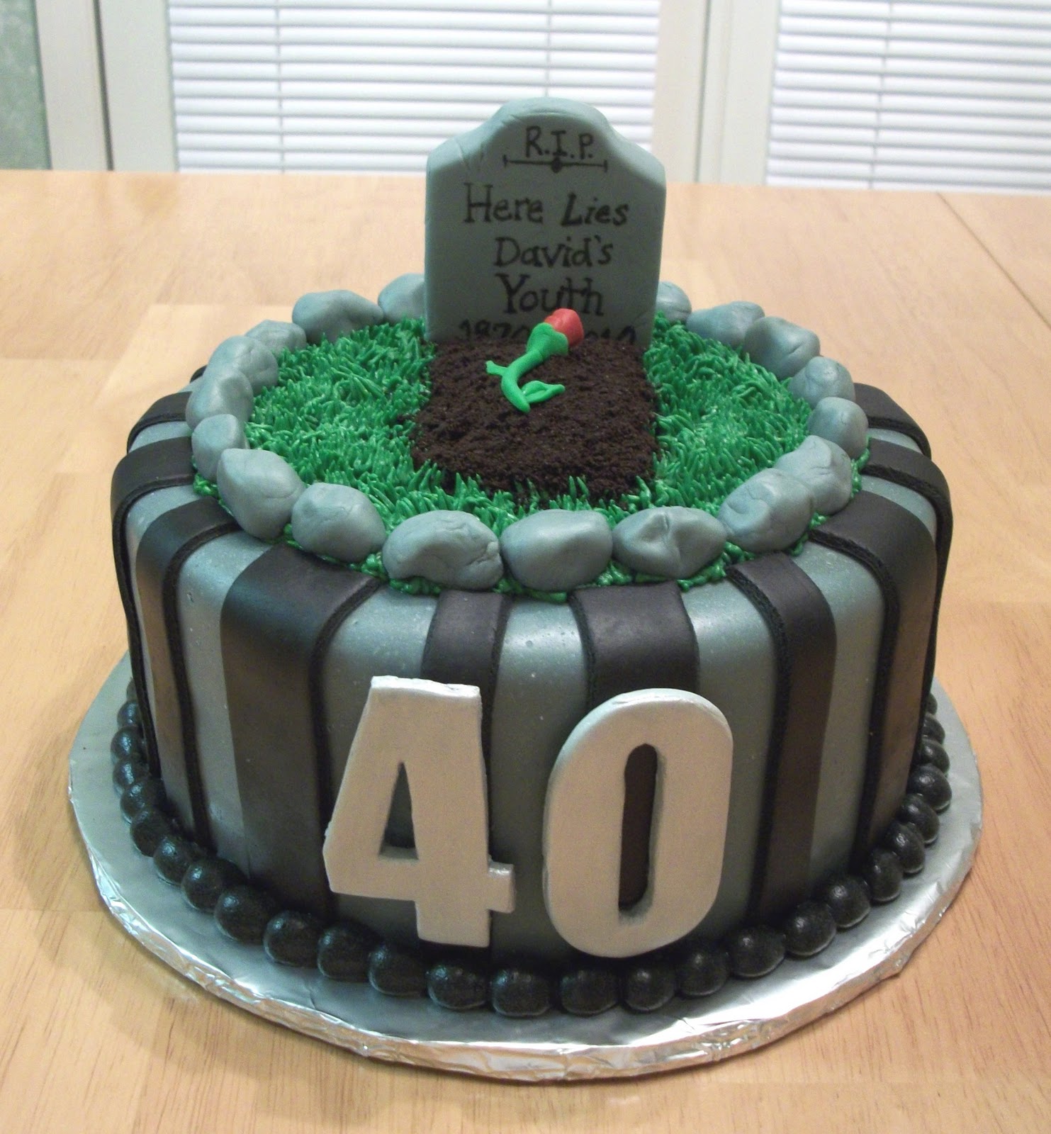 Funny 40th Birthday Cake