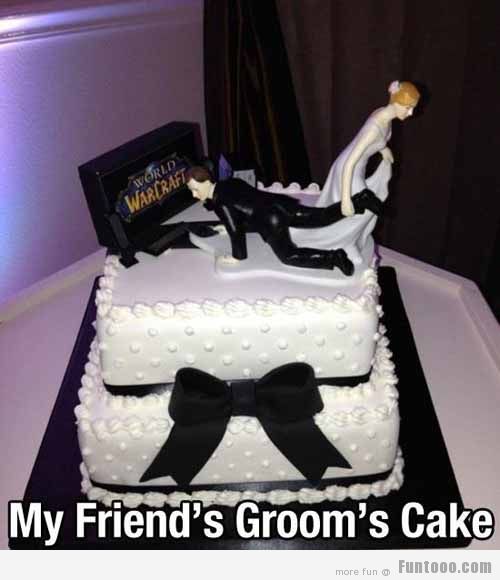 Funny Grooms Cake