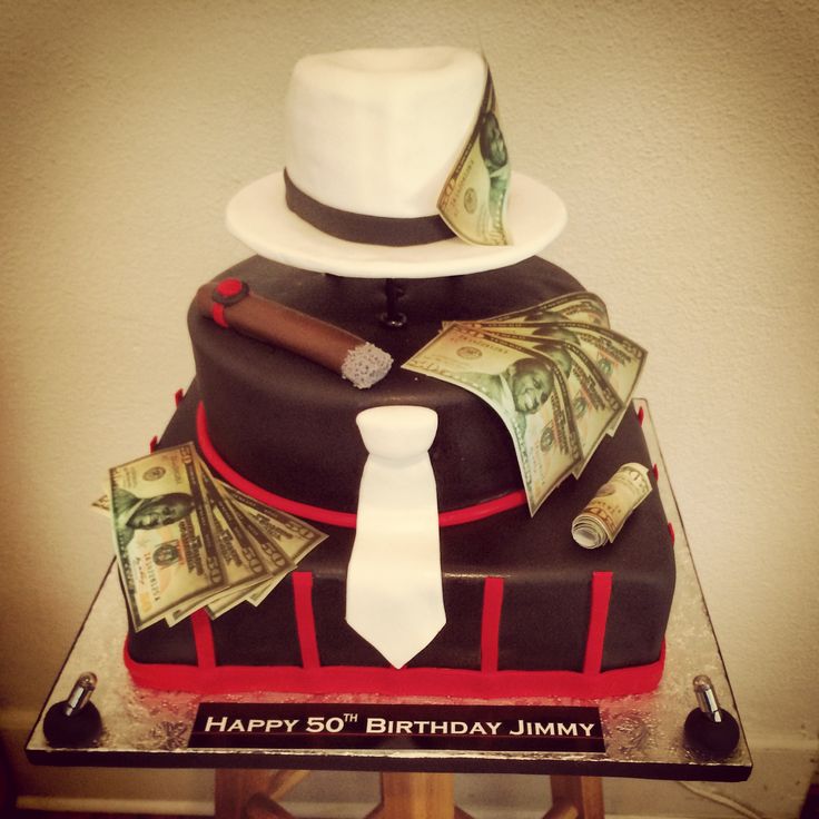 Gangster Birthday Cake