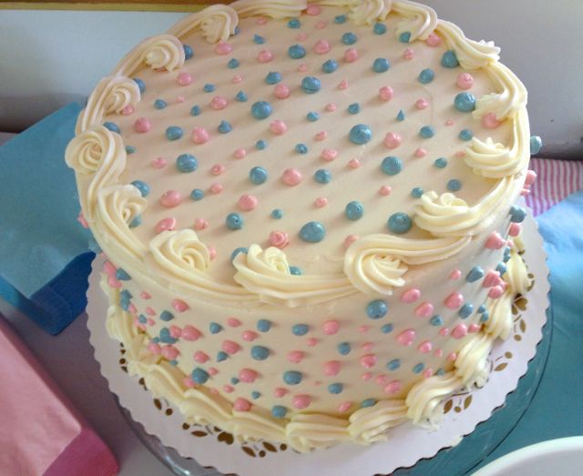 Gender Reveal Baby Shower Cake