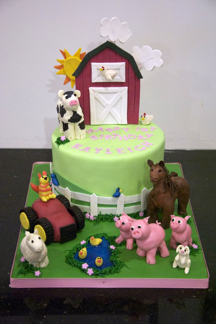 Girl Farm Birthday Cake Ideas