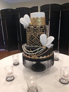 Great Gatsby Cake Square