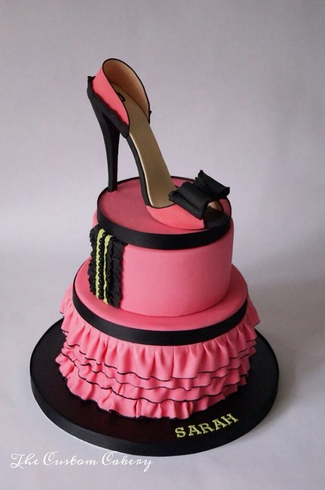 Happy Birthday Cake High Heel Shoes