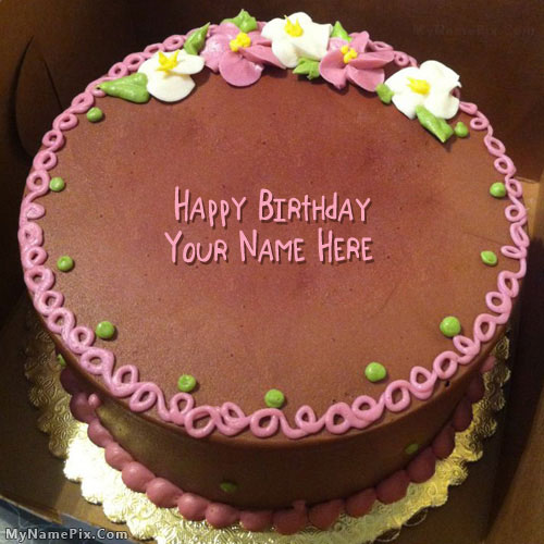 Happy Birthday Cake with Name On