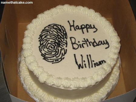 Happy Birthday Cake with Name William