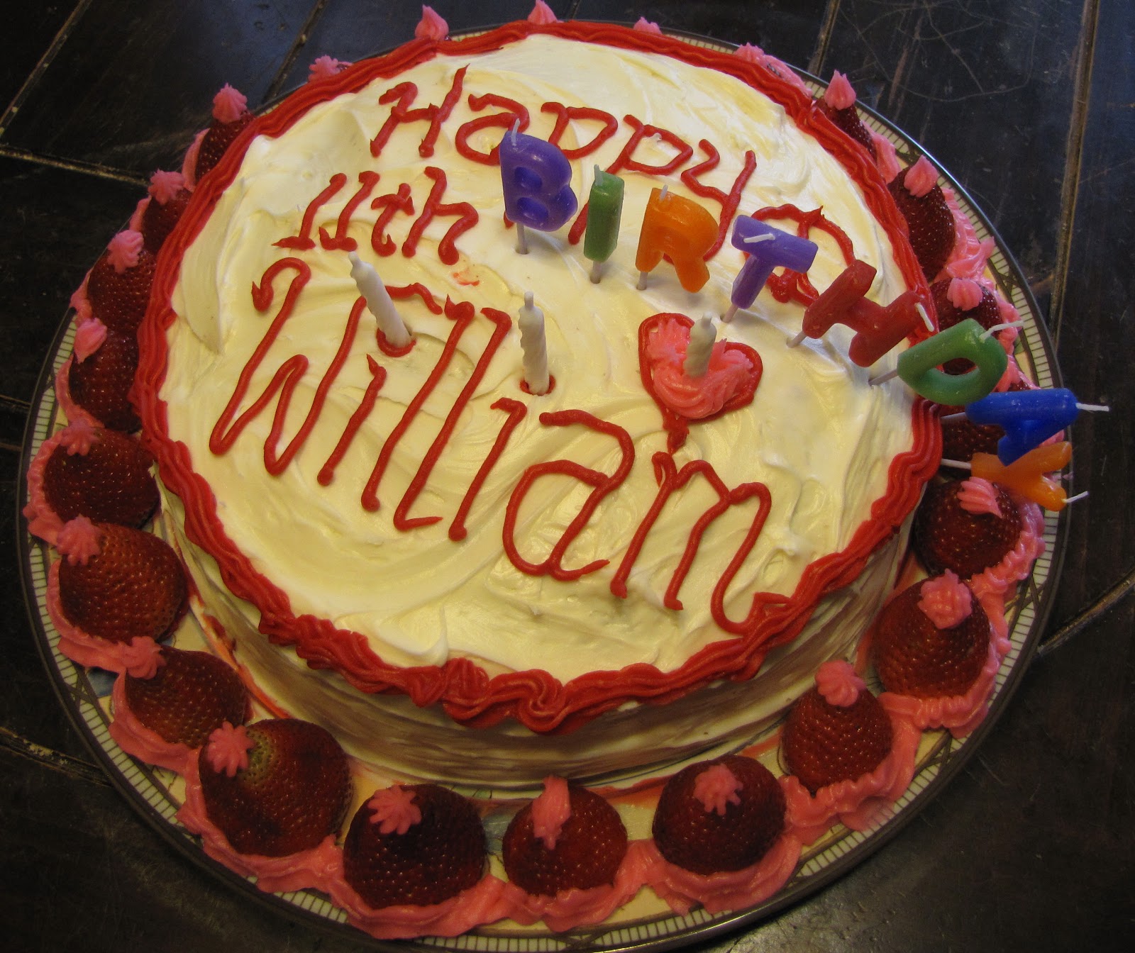 Happy Birthday William Cake