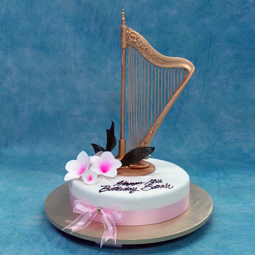 12 Photos of Harps Birthday Cakes Theme