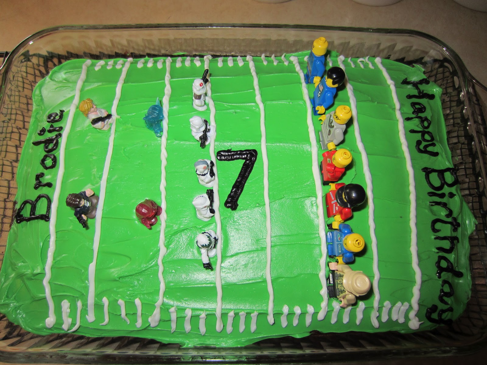 Homemade Football Birthday Cake