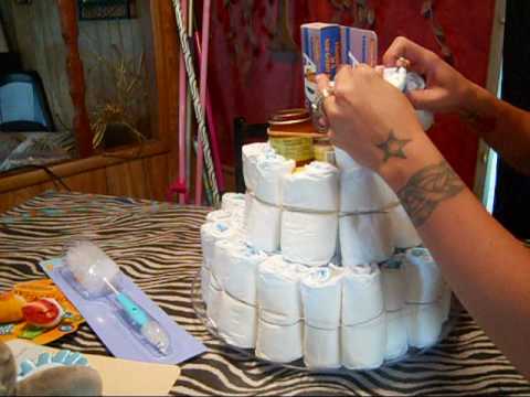 How to Make Diaper Cakes for Baby Showers