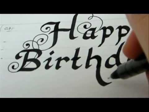 How to Write Happy Birthday in Fancy Letters