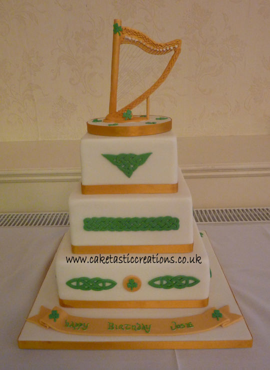 Irish Themed Birthday Cake