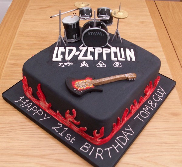 LED Zeppelin Birthday Cake