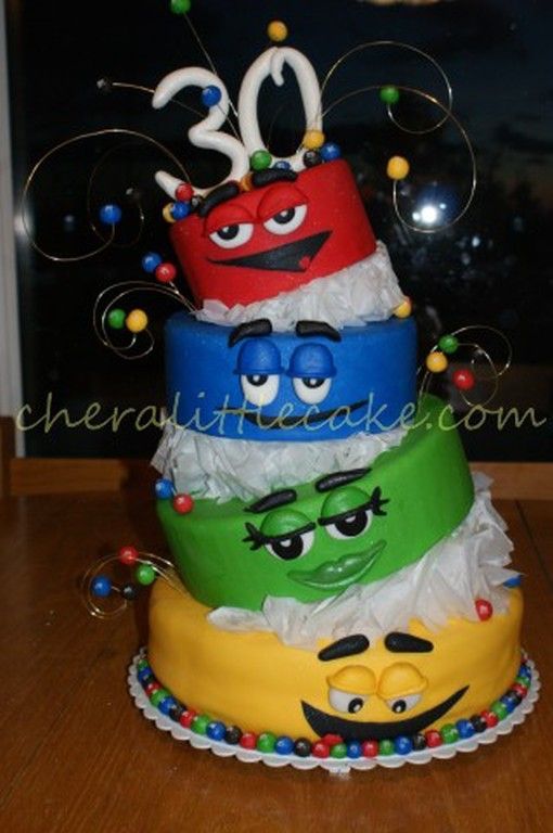 M&M Candy Cake