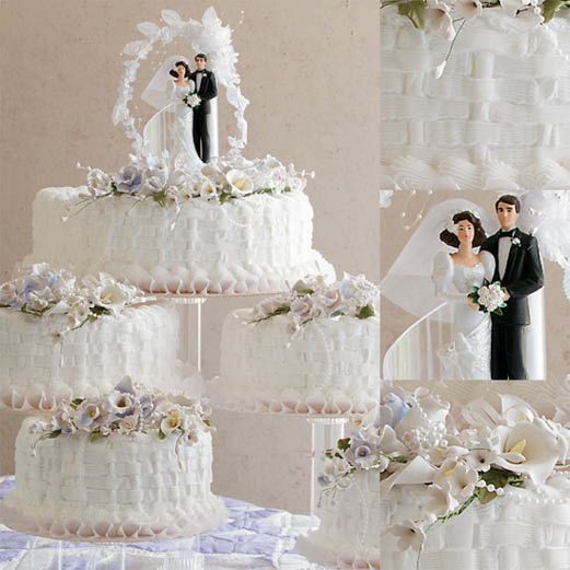 Market Basket Wedding Cake