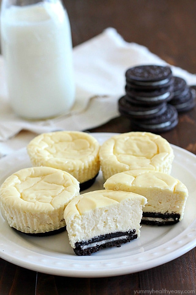 Mini Cheesecakes with Oreo Crust