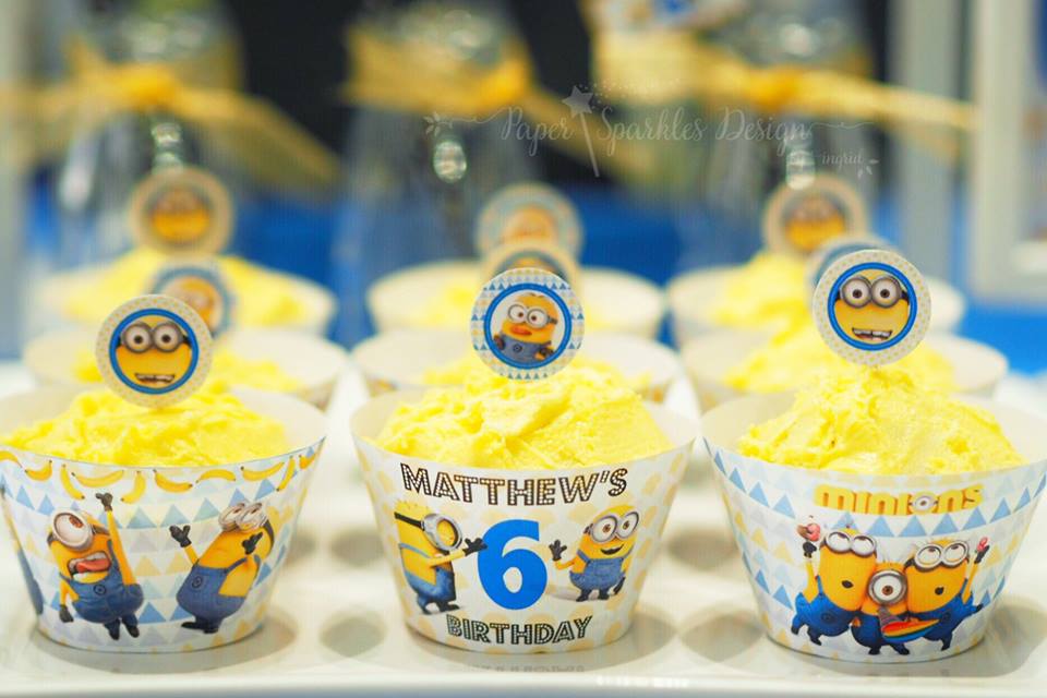 Minion Birthday Cupcakes