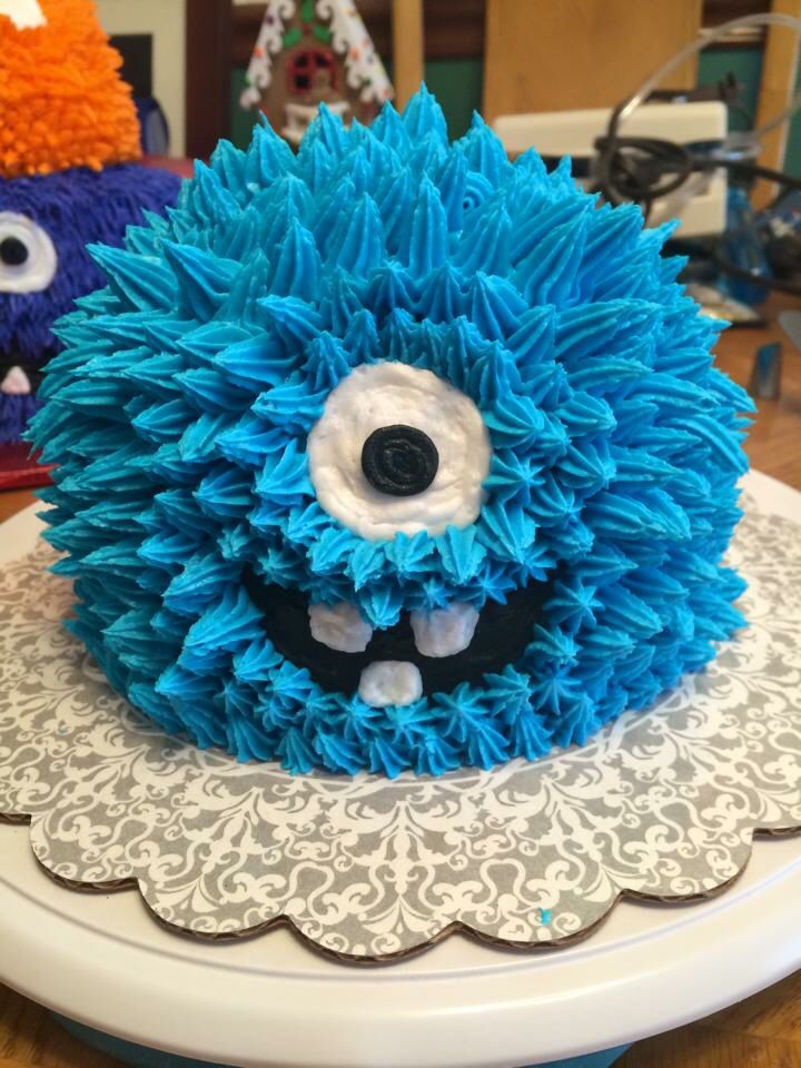 Monster Birthday Smash Cake