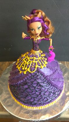 Monster High Clawdeen Wolf Doll Cake