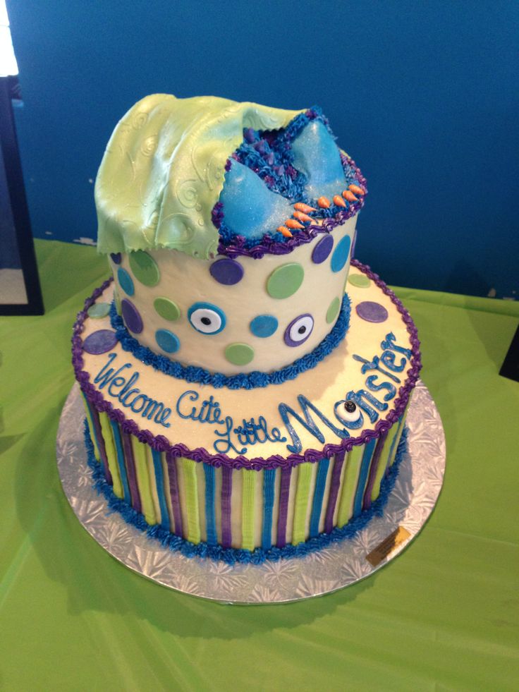 Monsters Inc Baby Shower Cake